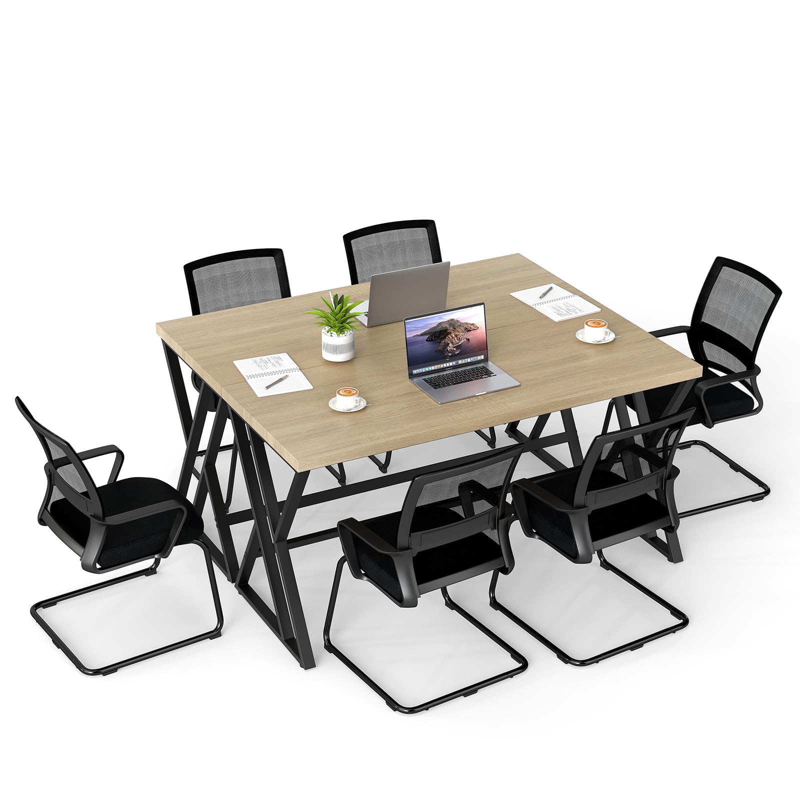 Tangkula 59" Computer Desk Set of 2/4